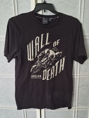Indian Motorcycle Men's Wall of Death Black Graphic Tee